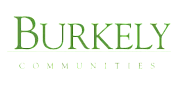 Burkely Communities logo in elegant green font, symbolizing quality living and community focus.