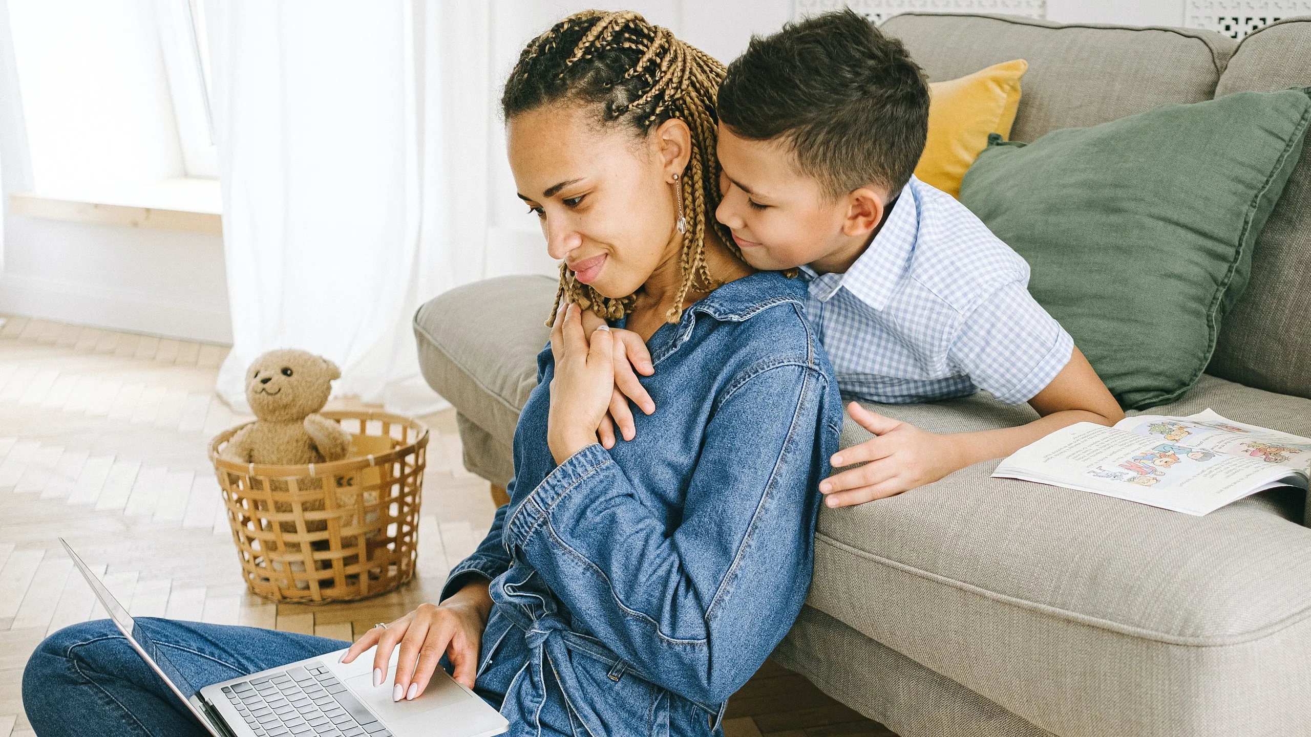 Mother and Son Stock Image