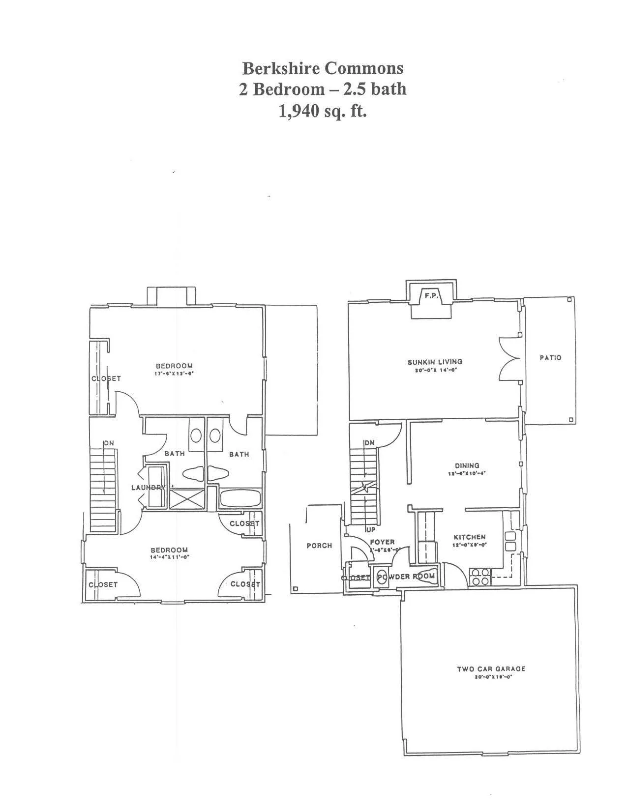 2 Bdrm TH | 2 Bed Apartment | Berkshire Commons | Find your home in ...