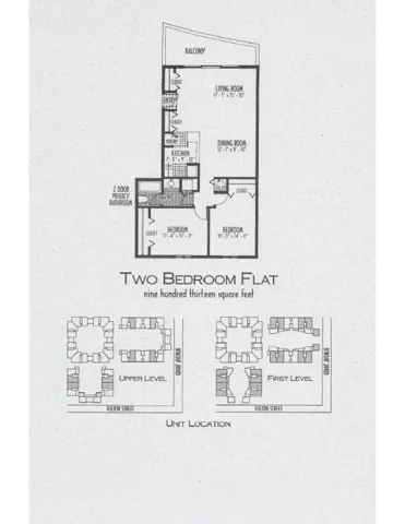 Flat w/ Balcony