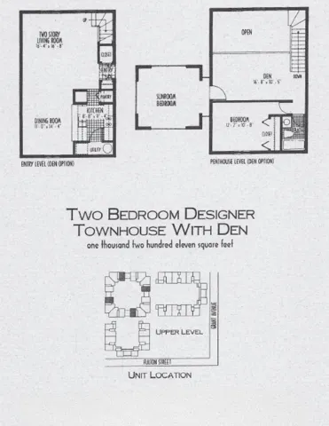 Designer Townhouse w/ Den