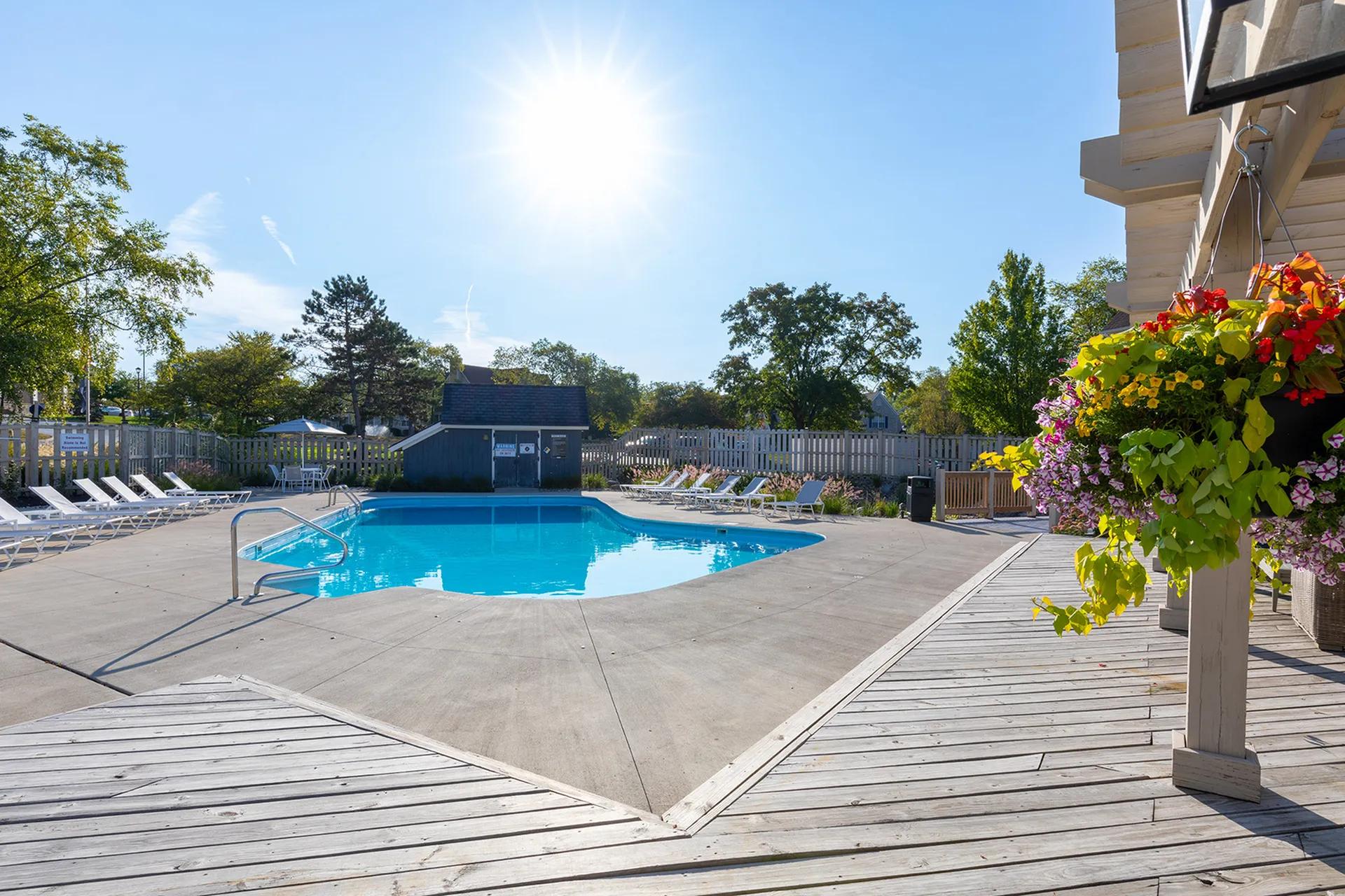 Sunny Resort-Style Pool