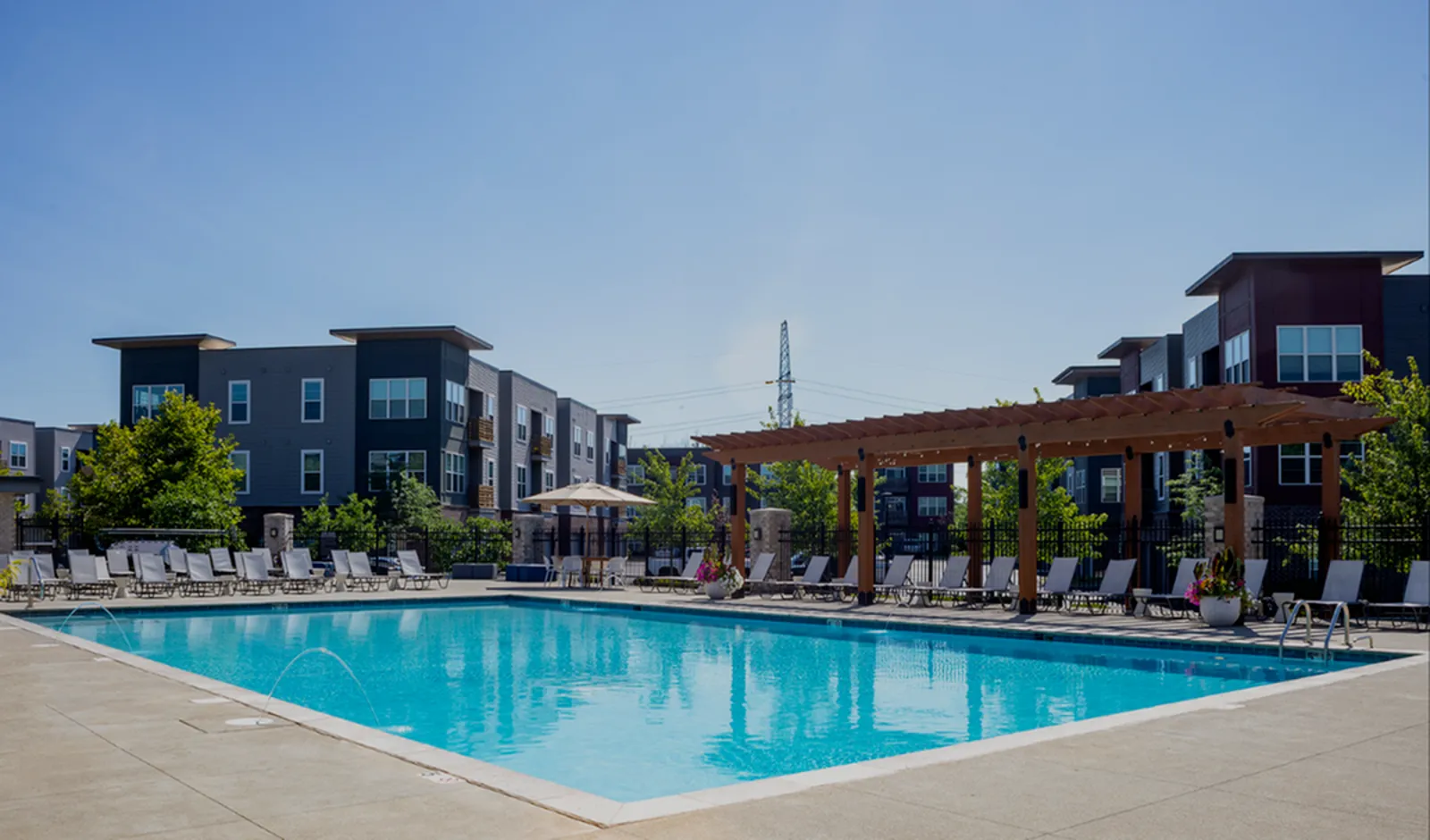HQ Flats Pool Exterior