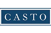 Elegant Casto logo with a sophisticated blue and white color scheme.