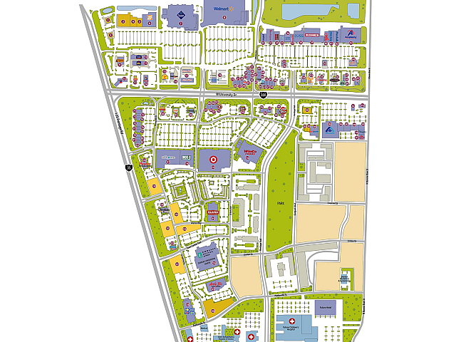 Rayzor Ranch Area Map