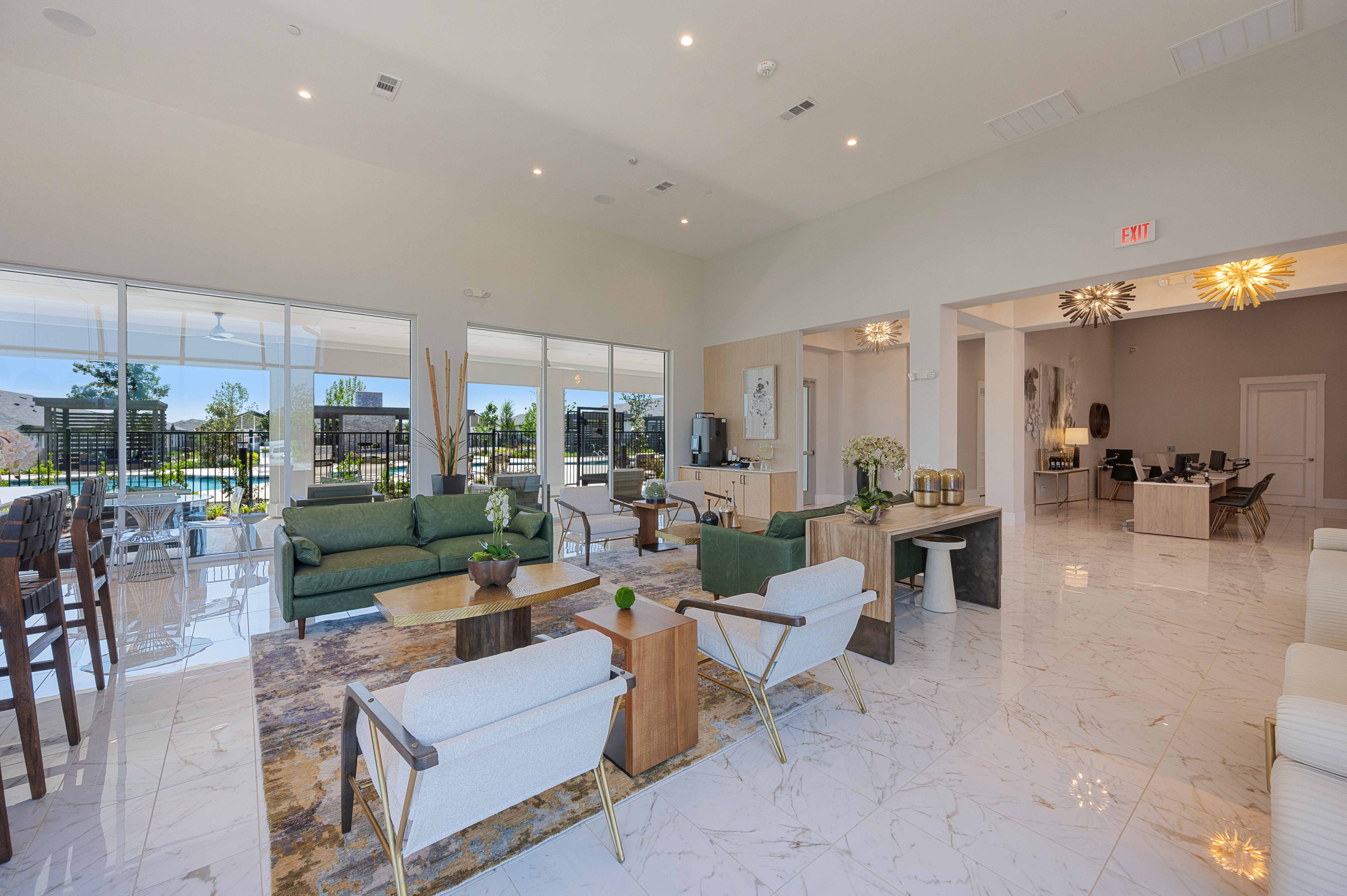 Thoughtfully designed Resident Clubhouse | The Mansions at Oak Point | Luxury Apartments In Little Elm TX