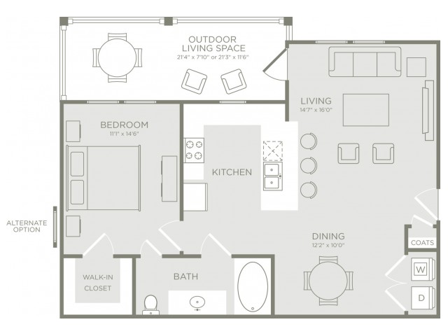 Floor Plan 3 | Apt In Conroe TX | The Towers Woodland