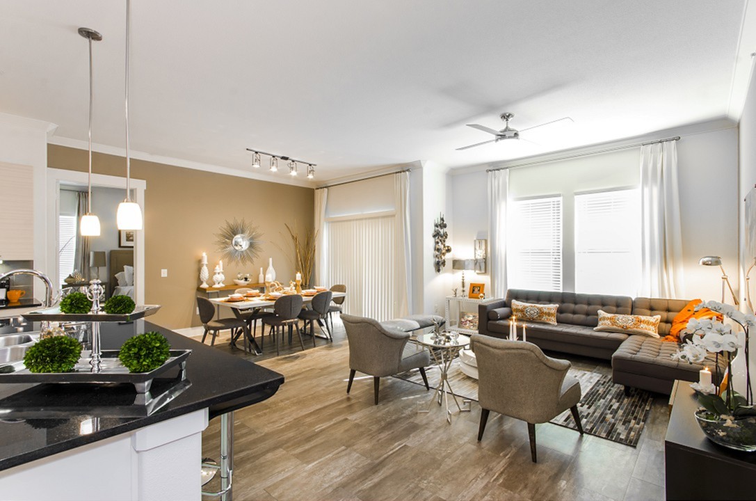 Floor Plan 5 Living Area | Apartments Conroe TX | The Towers Woodland