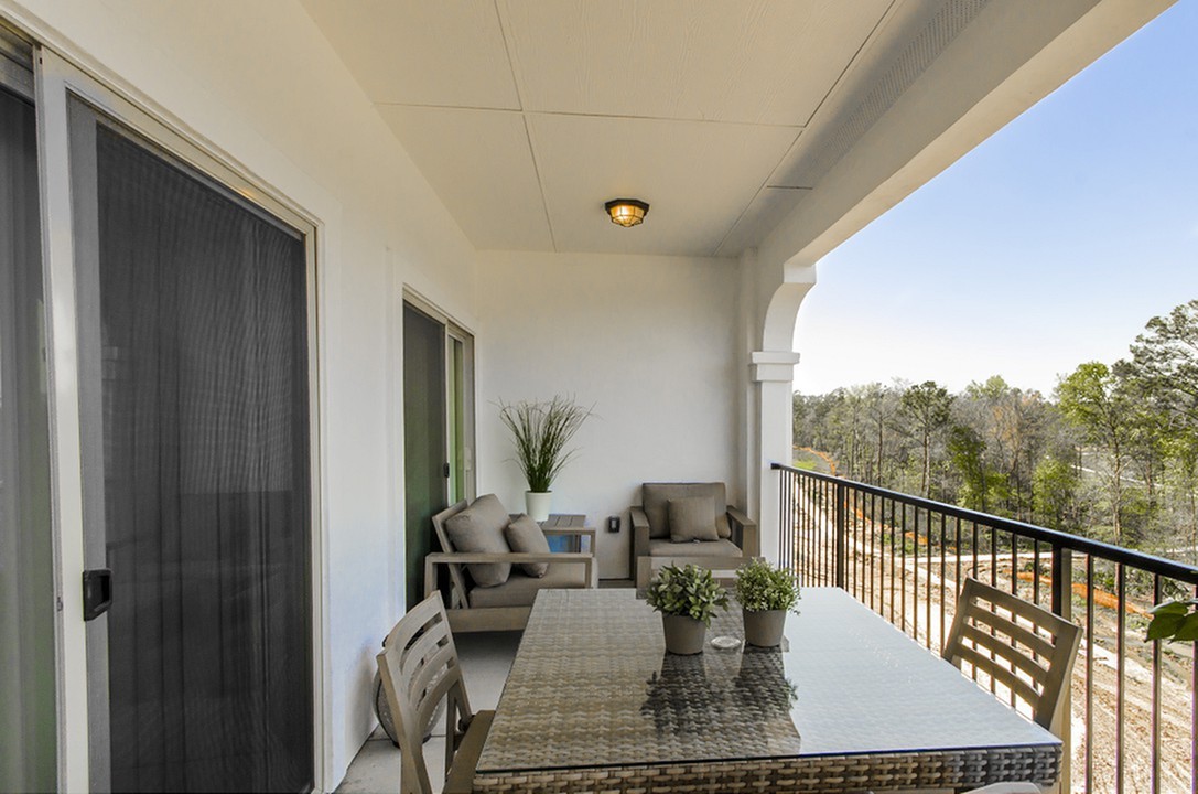 Floor Plan 7 Outdoor Living Area | Apartments For Rent Conroe TX | The Towers Woodland
