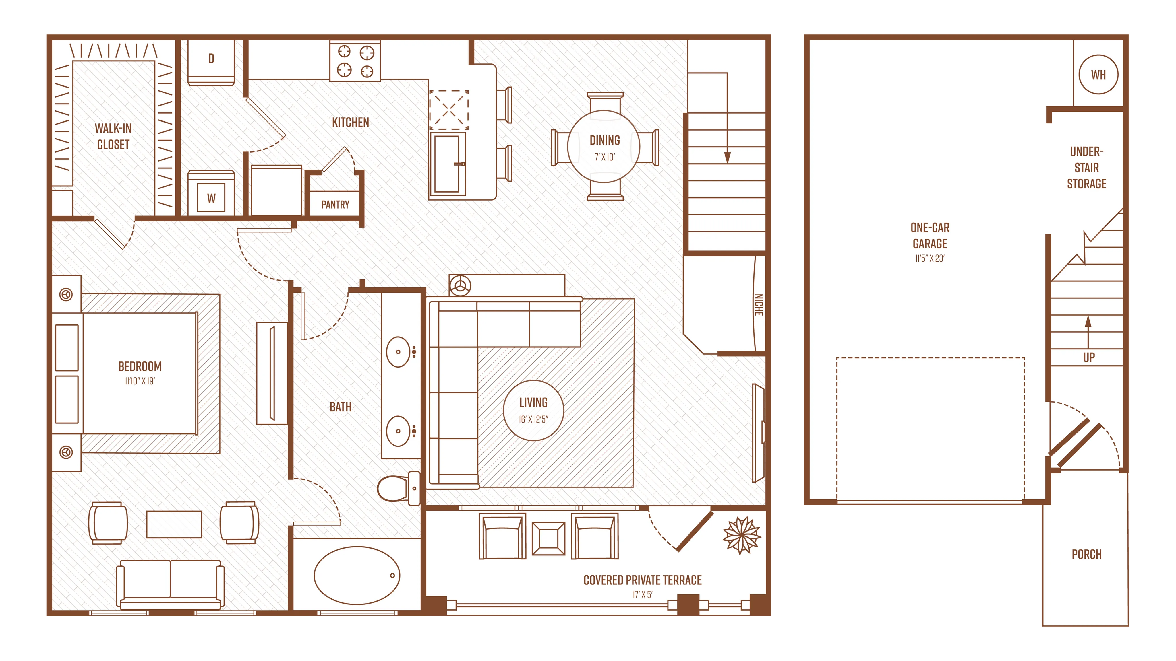 1 Bedroom 1 Bath, 1476 Square Feet