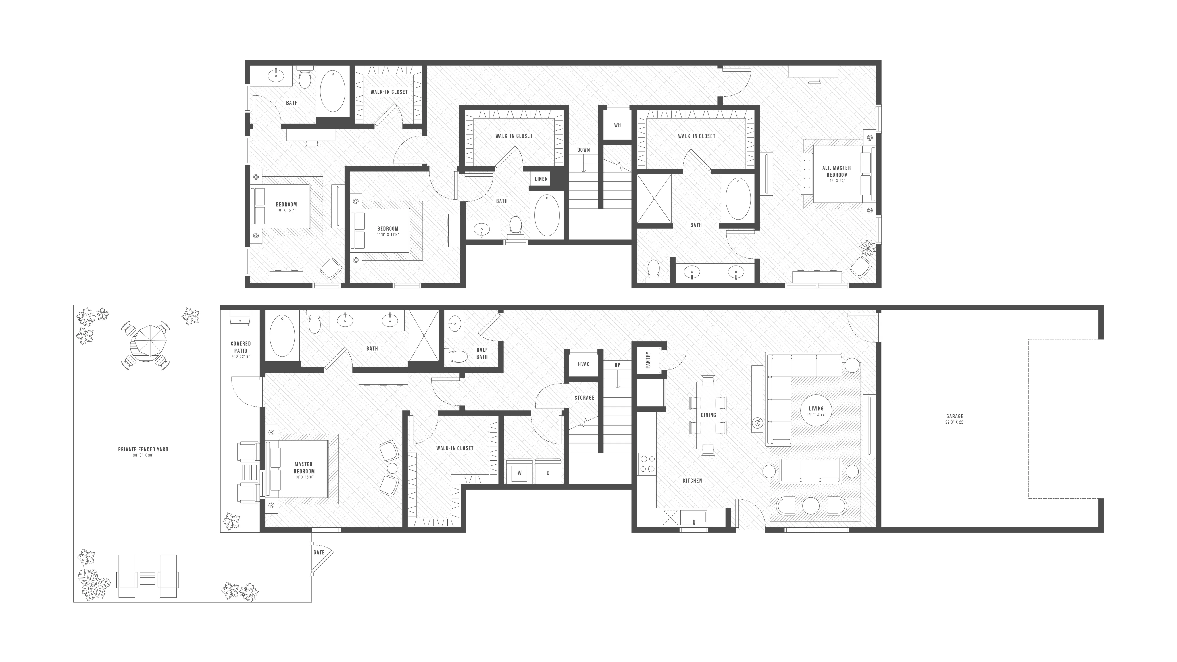 4 Bedroom Floor Plan | Apartments In McKinney TX | Luxe Prosper