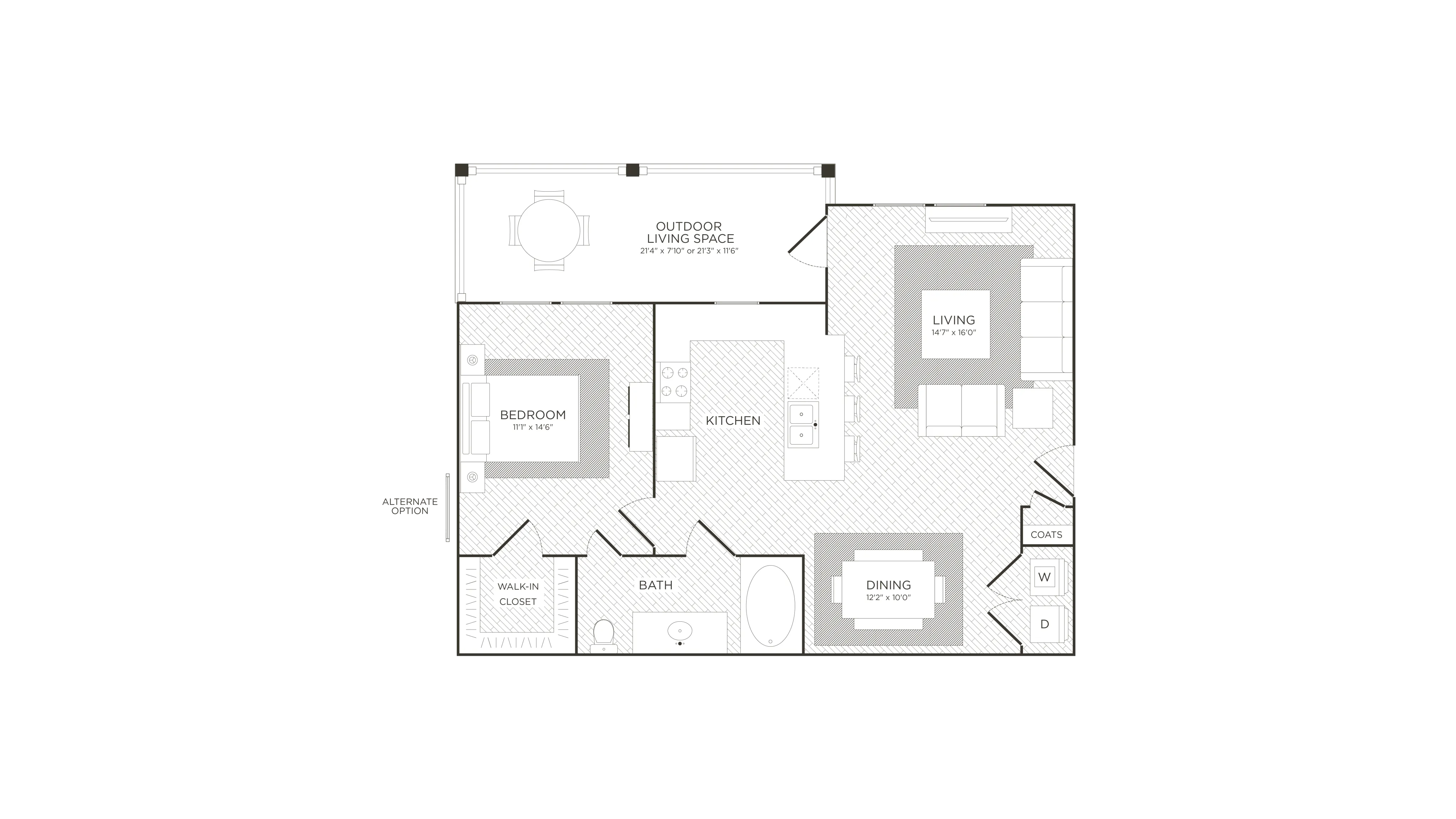 Floor Plan 3 | Apt In Conroe TX | The Towers Woodland