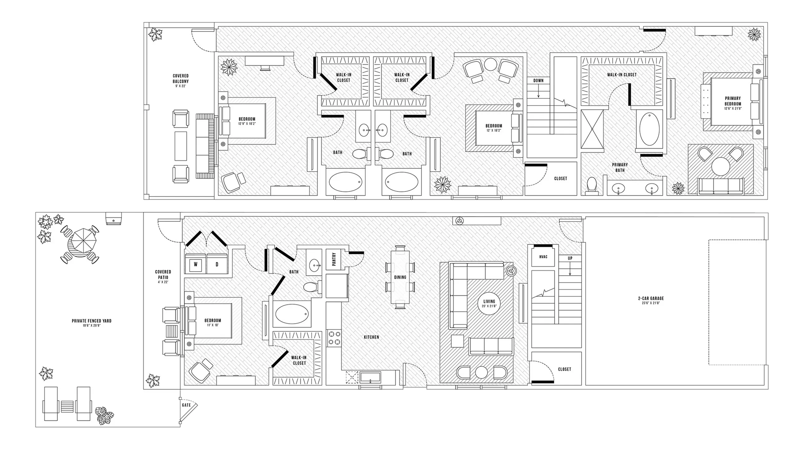 MAGNOLIA | 4 bed 4 bath Floor Plan | 2-car garage