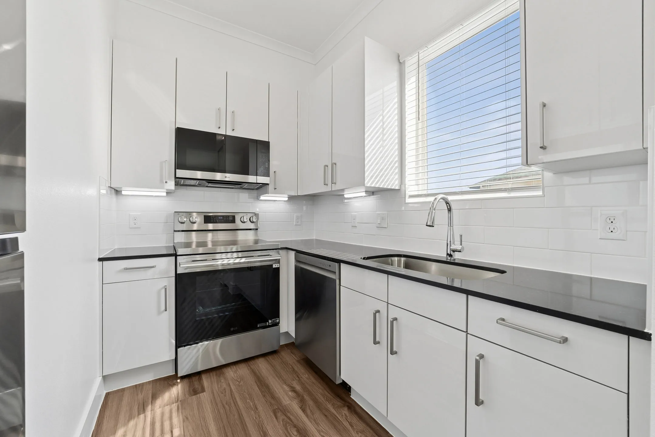 Floor Plan 1 Kitchen | Apartments Denton | The Luxe of Denton