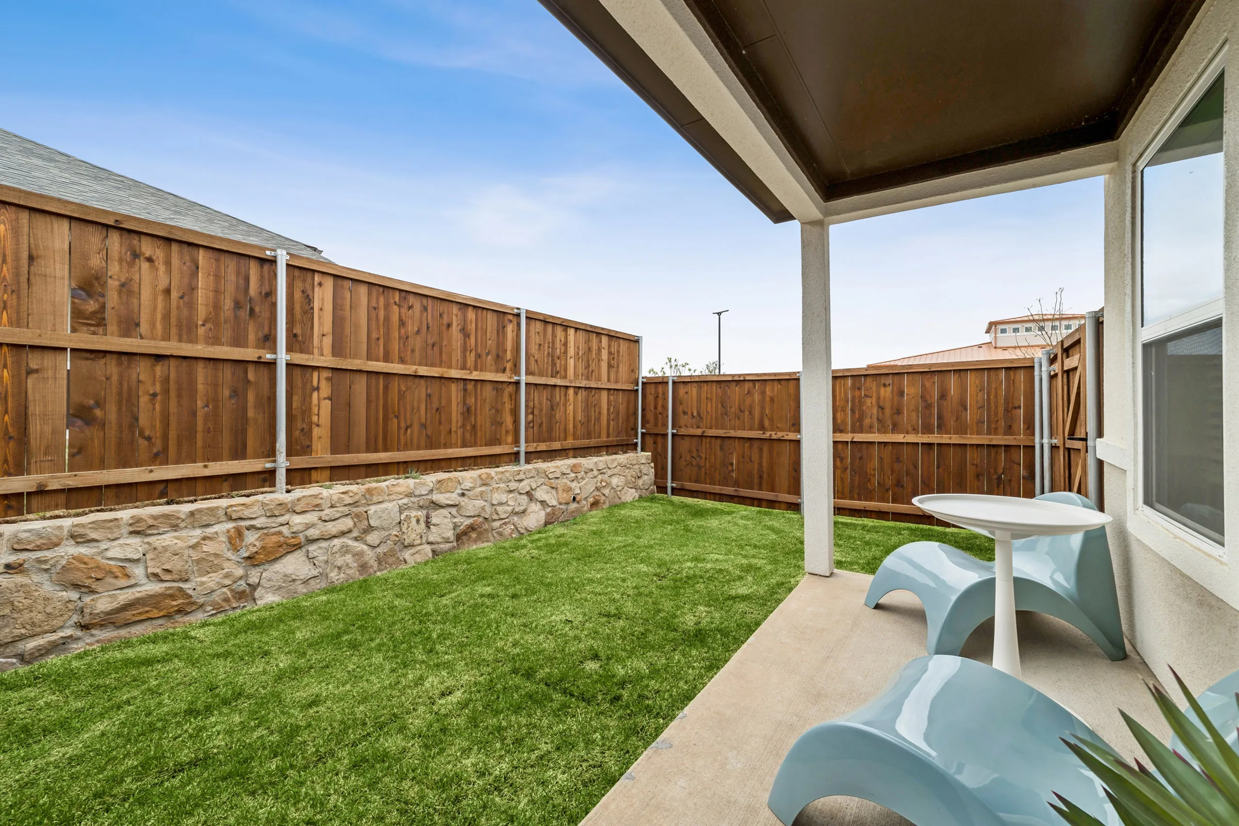 Private Fenced Backyard