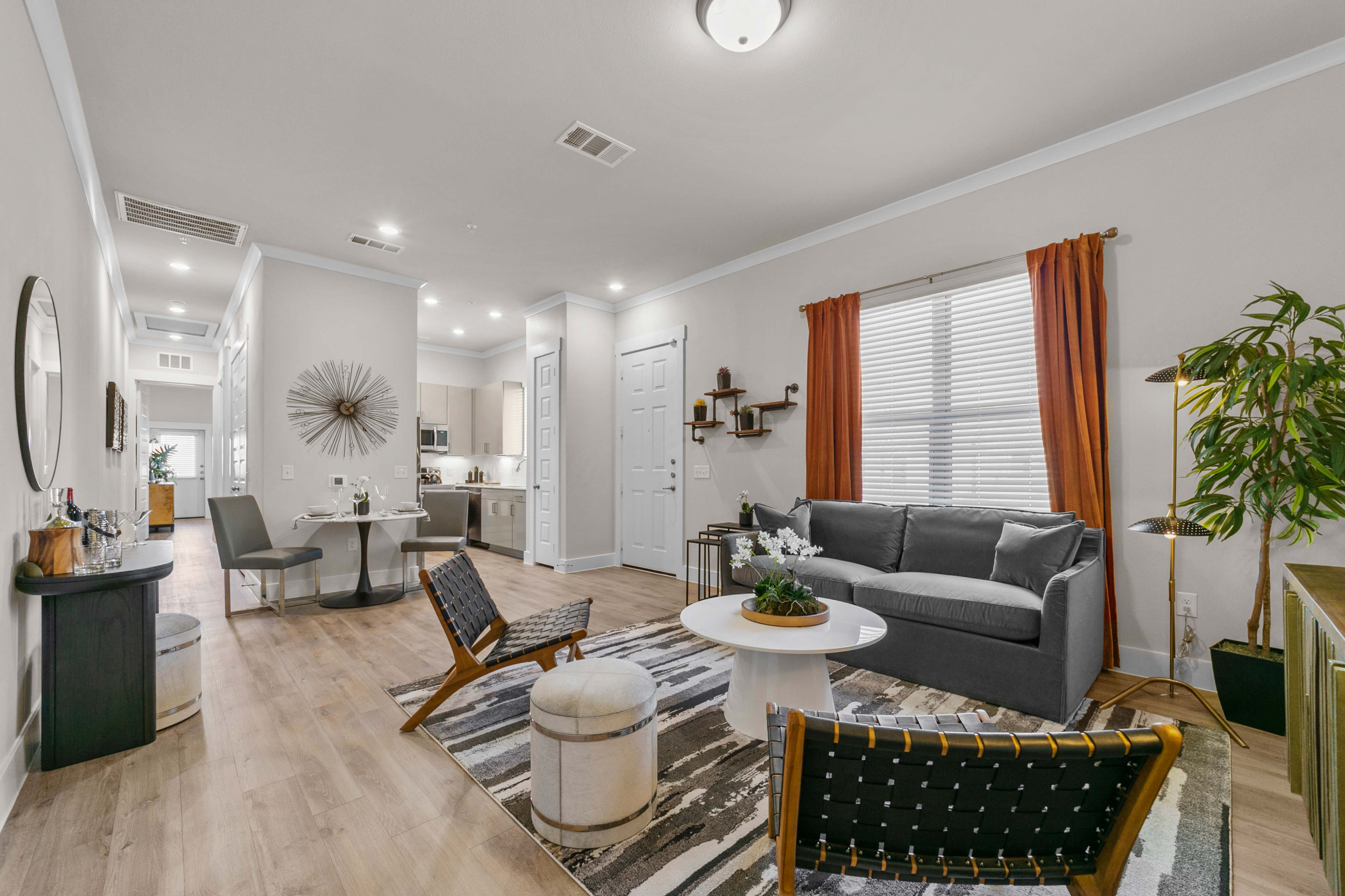 Extensive Crown Molding in Living Room, Dining Room & Bedrooms