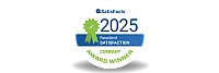 2025 award-winning resident satisfaction badge from SatisFacts, highlighting exceptional company performance.