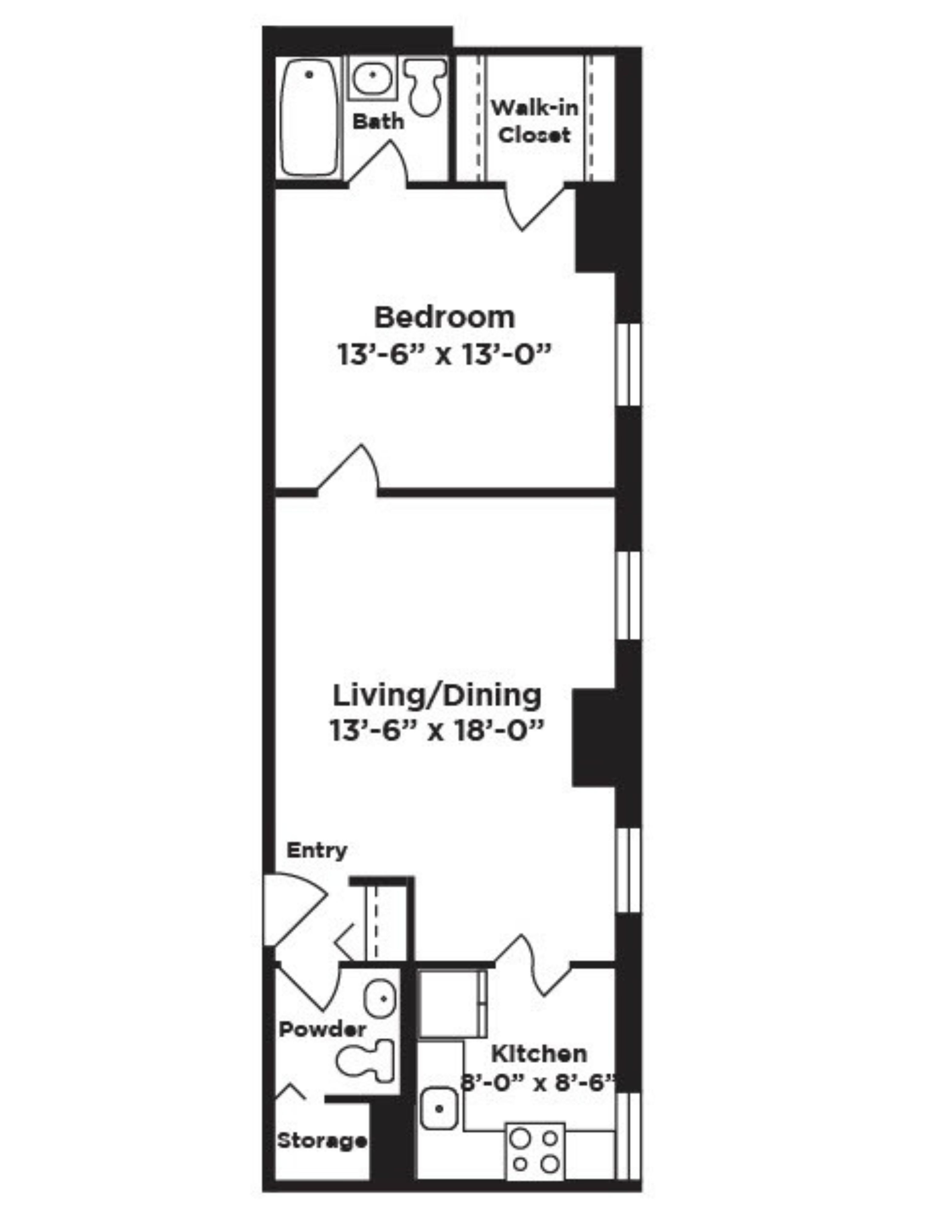 A1 1 Bed Apartment ster Hall