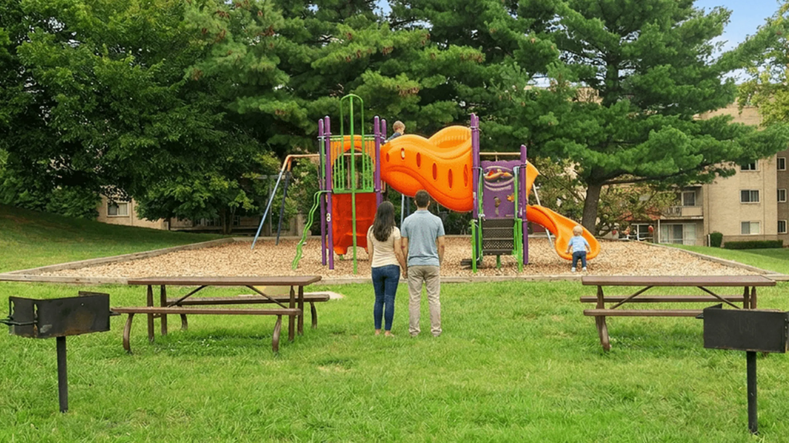 Playground Amenity at Takoma Landing Townhomes and Apartments