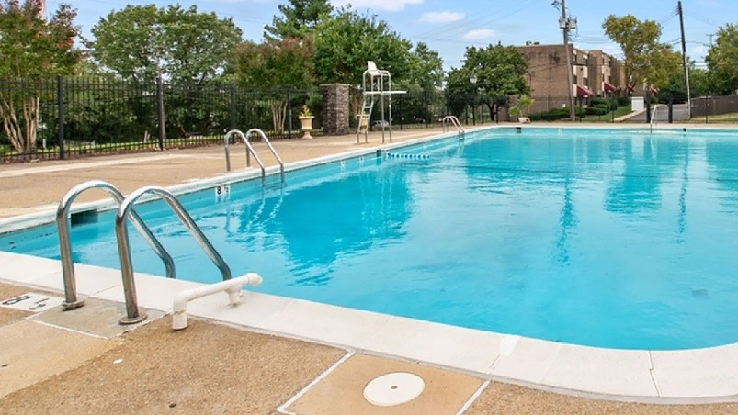 Outdoor Community Pool at Takoma Landing Apartments and Townhomes