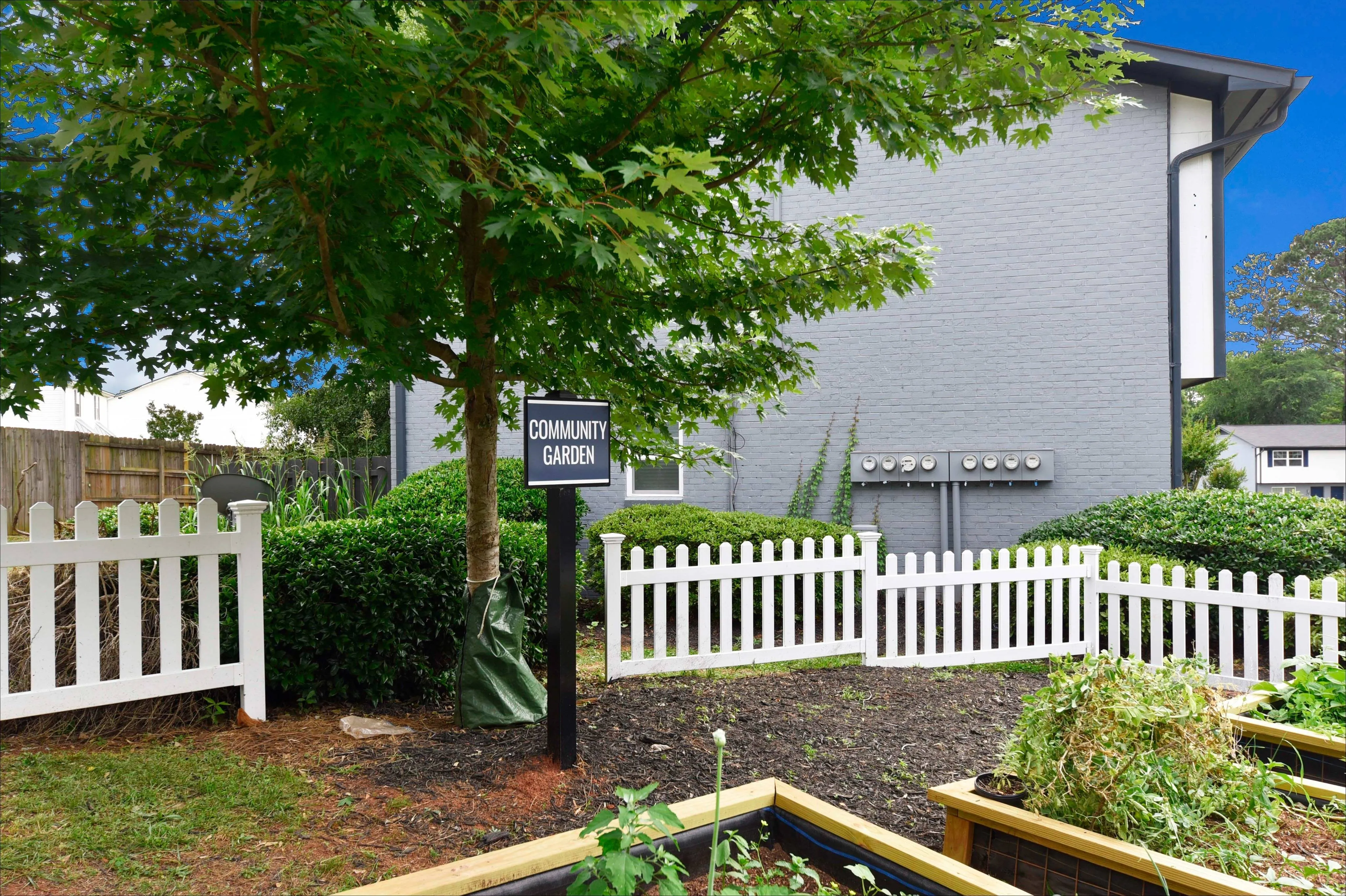 Try your hand at some gardening in our community garden.