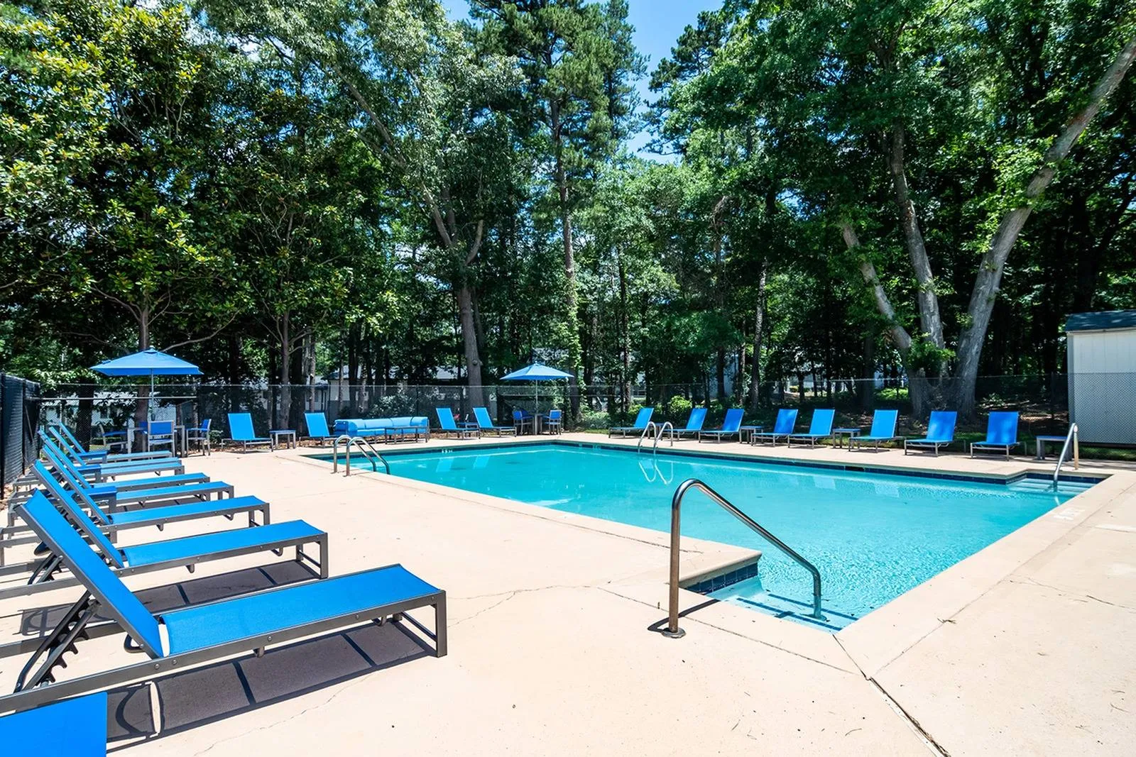 Resort Style Pool and Lounge Area