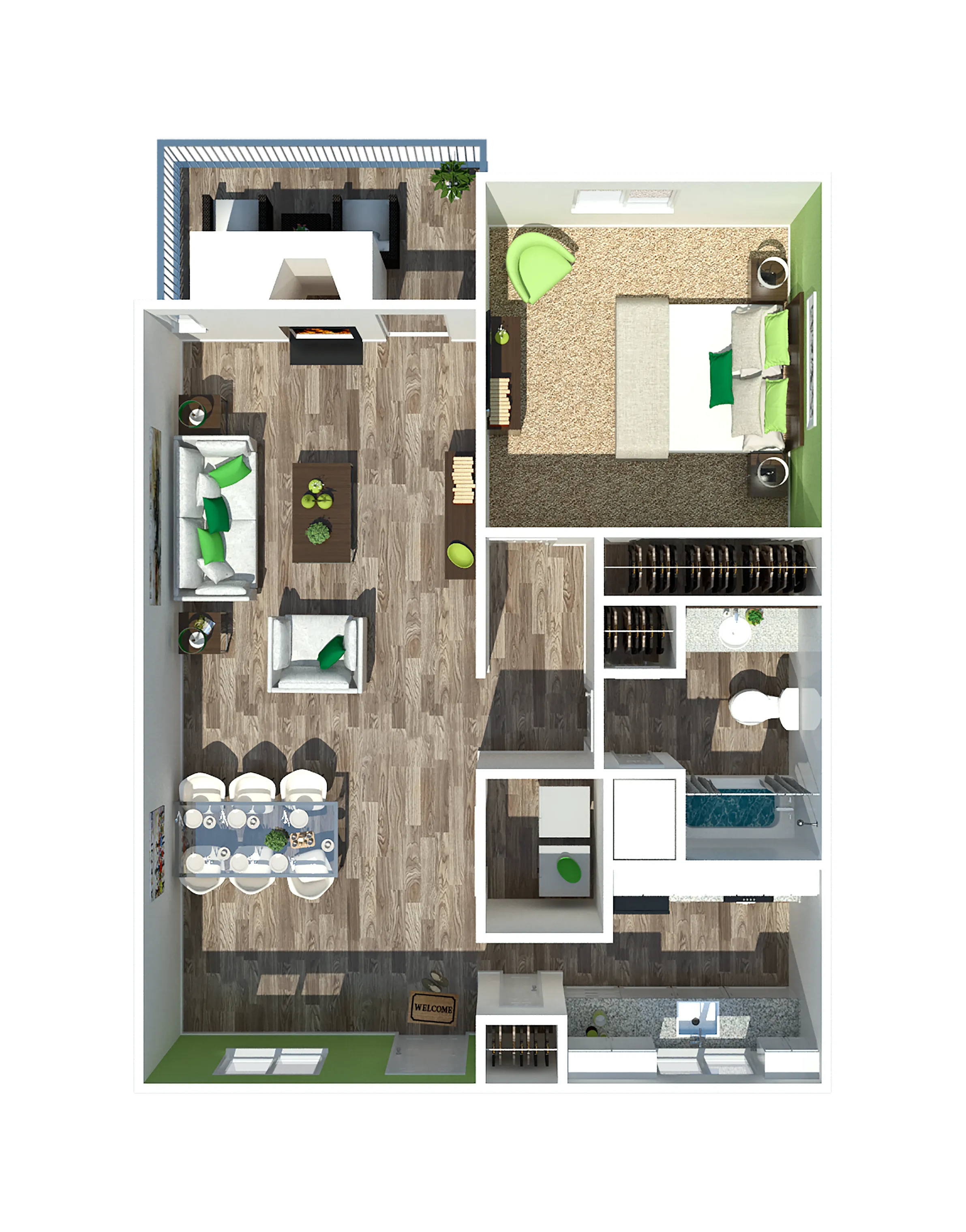 One Bedroom | One Bathroom