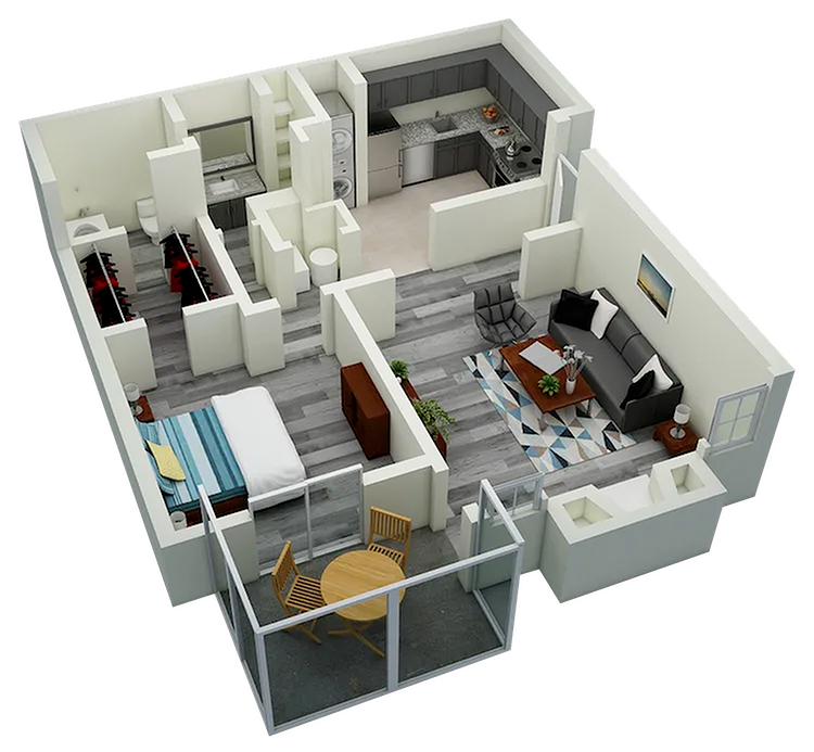 Waterstone One Bedroom One Bath 780 Sq Ft 1 Bed Apartment