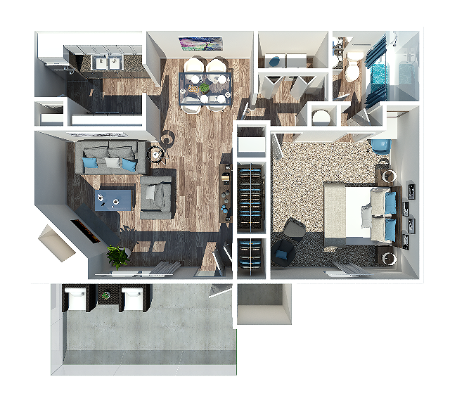 1 Bedroom 1 Bath