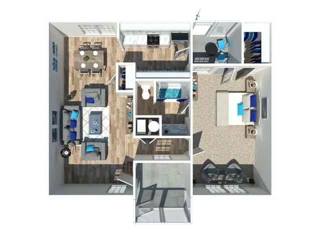 1B Floorplan Fountainhead