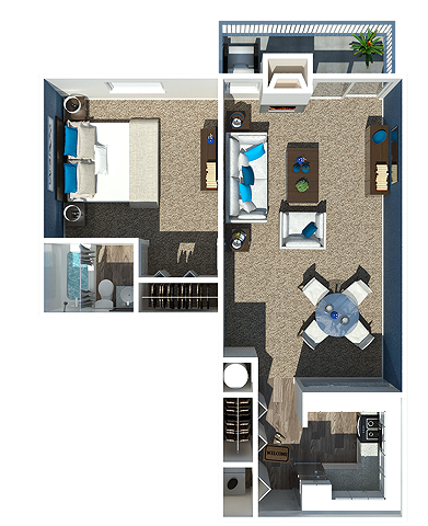 One Bedroom | One Bathroom