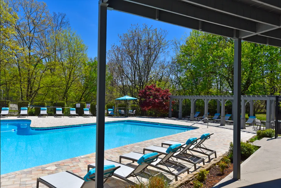 Cabana Style Pool with Sundeck