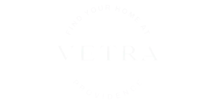 Elegant Vetra Providence logo in sleek monochrome design, inviting you to find your home.