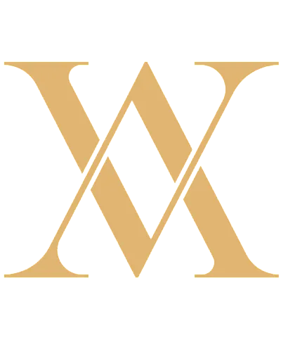 Elegant golden logo with intertwined letters and the phrase 'Live Elevated' beneath, exuding luxury and sophistication.