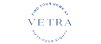 Elegant Vetra logo with the phrase 'Find Your Home at Fifty-Four Eighty', showcasing sophisticated typography and inviting design.