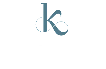 Elegant Kensington Station logo featuring a stylized 'k' on a sleek black background.