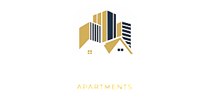 Elegant Pines at Willowbrook Apartments logo featuring modern skyscrapers and charming house silhouettes.