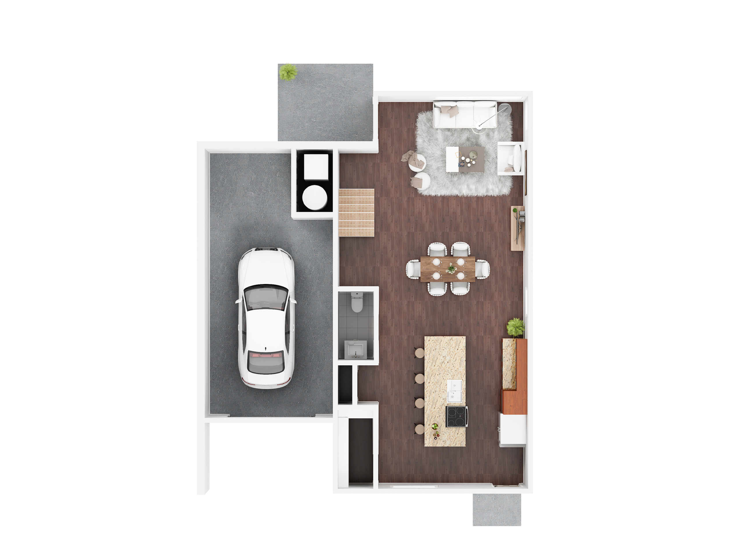 1st Floor - 2 bdrm apartment floor plan at 5Fifty5