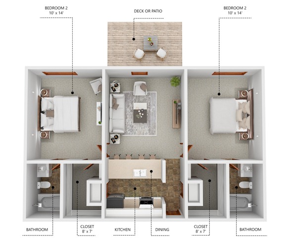Somerset Apartments | C1 Floor Plan