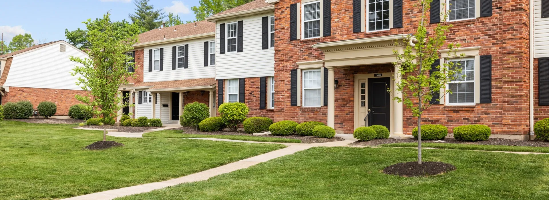 Exterior of Woods Mills Park Apartments & Townhomes