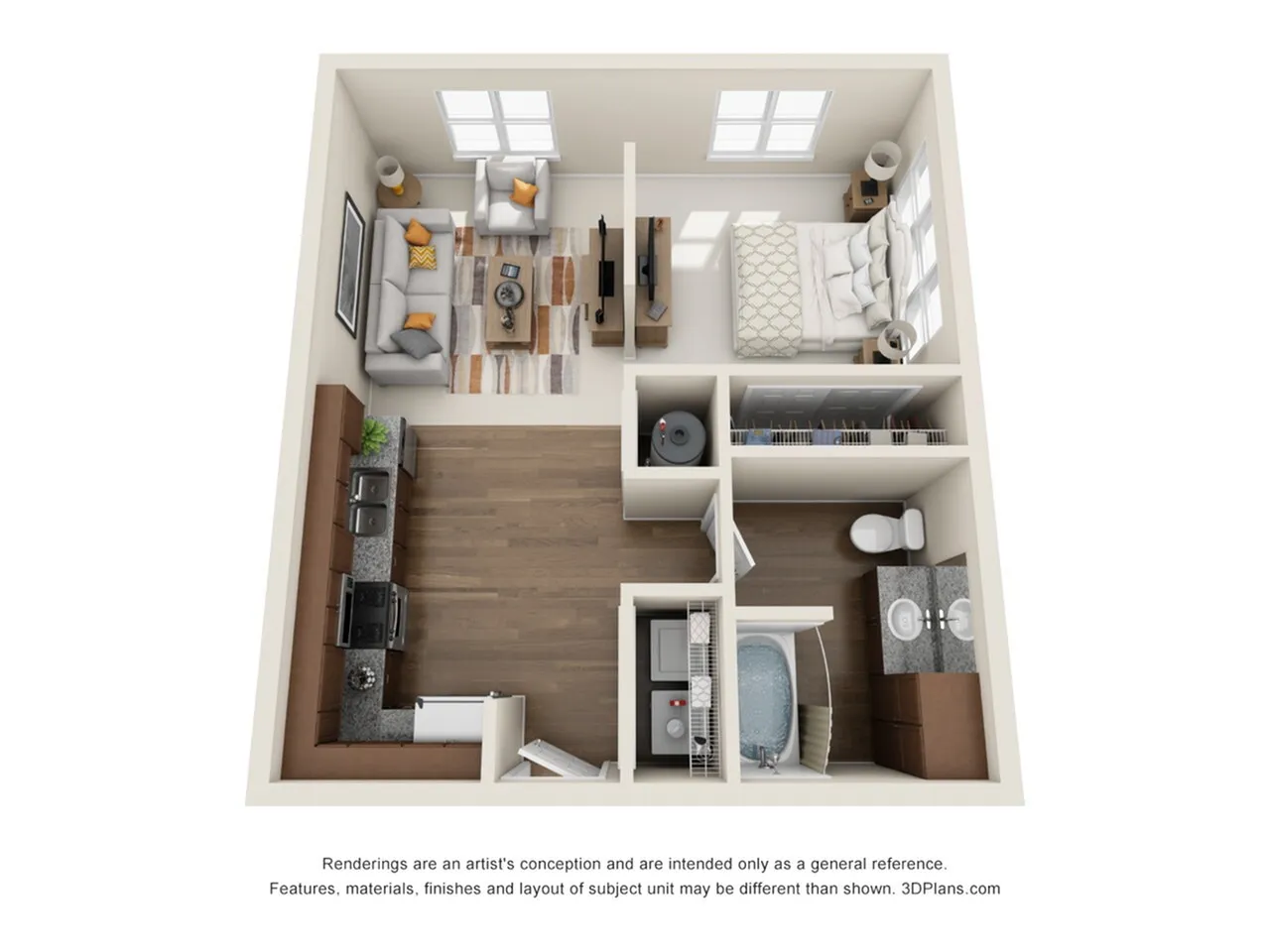 One bedroom one bathroom