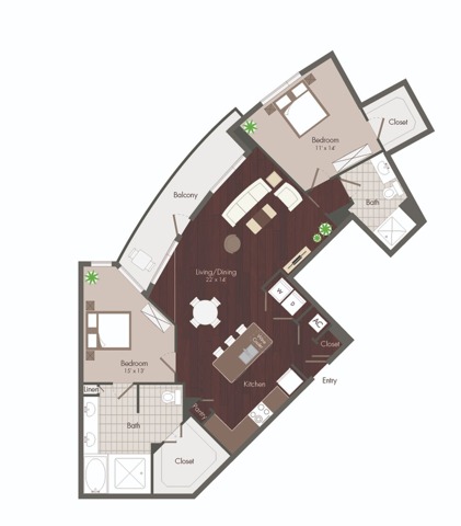 Parker Renovated | 2BD/2BA