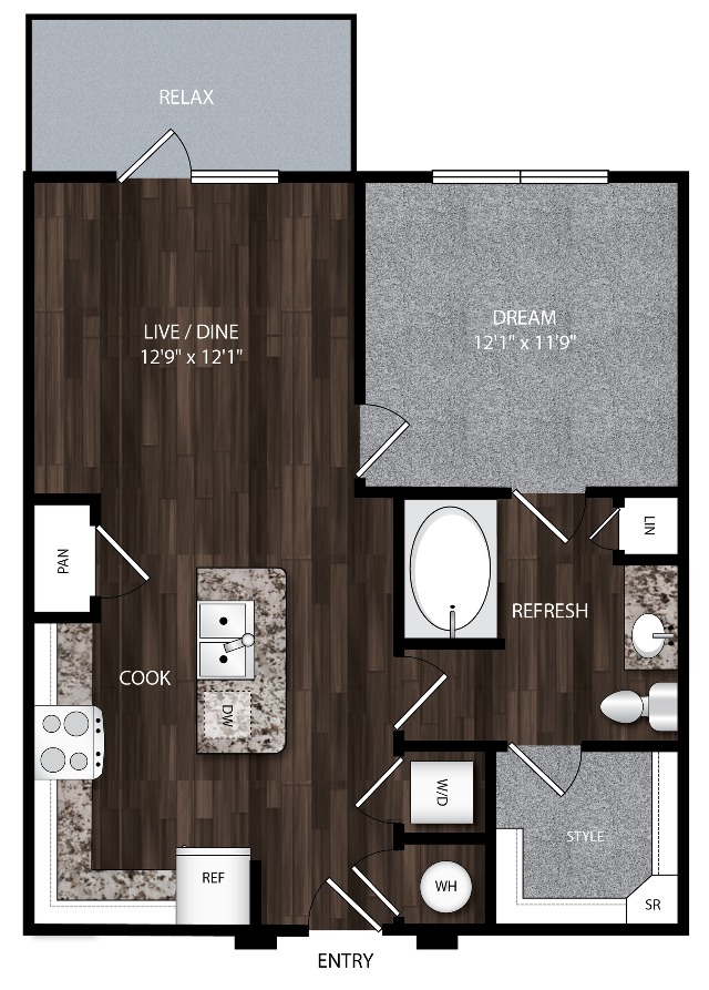 A2_Union_House_One_Bedroom_Modern_Apartment_North_Texas