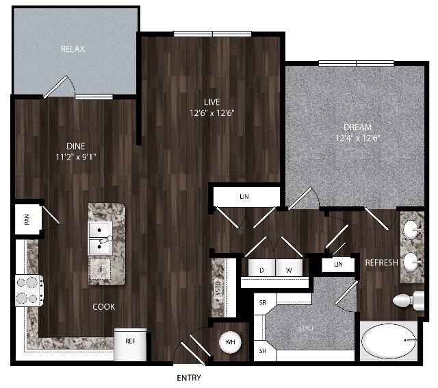 A5_Union_House_One_Bedroom_Modern_Apartment_North_Texas