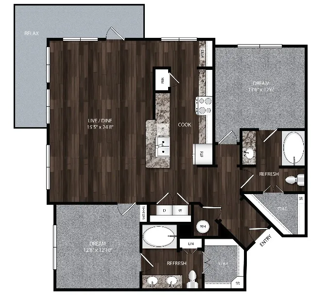 B4_Union_House_Two_Bedroom_Modern_Apartment_North_Texas