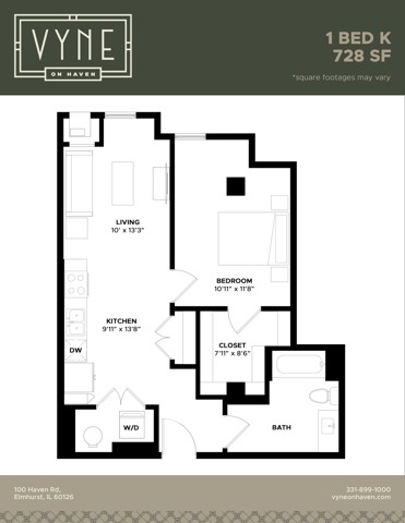Final - Vyne On Haven - Floor Plans - 1 BED K -TYPE B