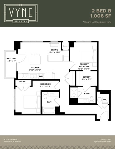 Final - Vyne On Haven - Floor Plans - 2 BED B - TYPE B