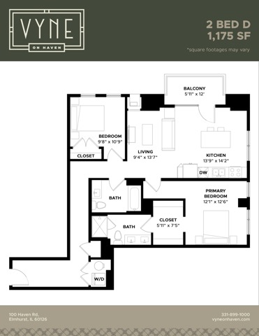 Final - Vyne On Haven - Floor Plans - 2 BED D -TYPE B