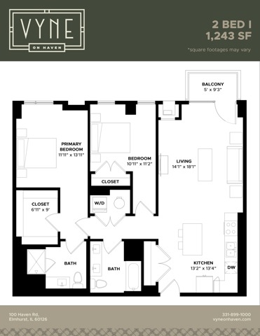 Final - Vyne On Haven - Floor Plans - 2 BED I - TYPE B