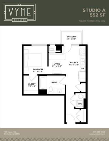 Final - Vyne On Haven - Floor Plans - STUDIO A - TYPE B